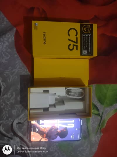 Realme c75 8/128 with 1 year warranty