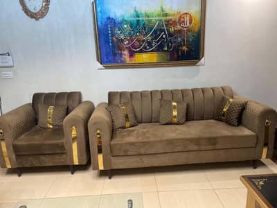 velvet sofa set