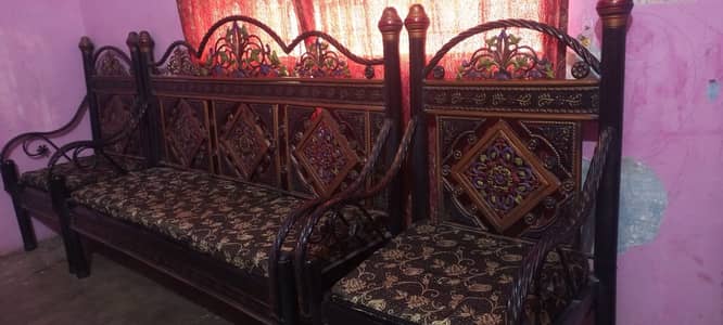 5 Seater Iron Sofa Set