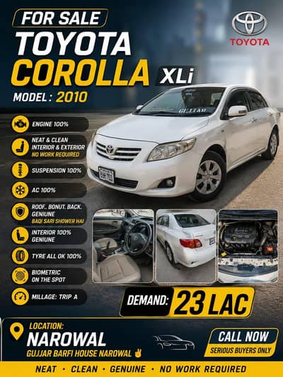 Toyota Corolla XLI 2010