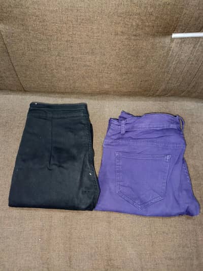 Black Jeans/ Purple Jeans