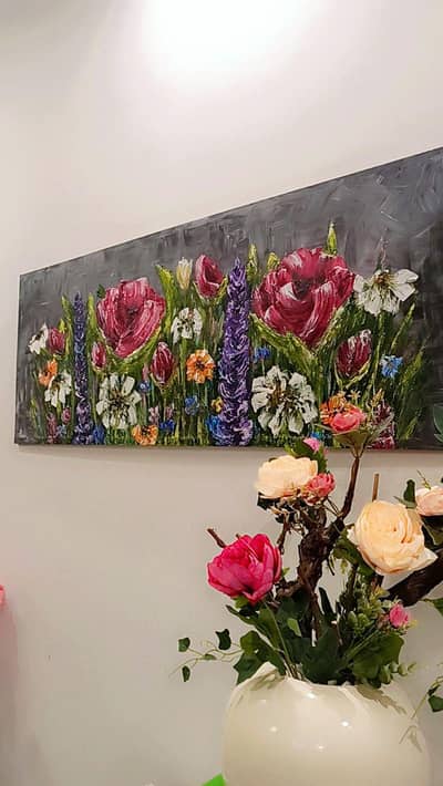 abstract flower painting