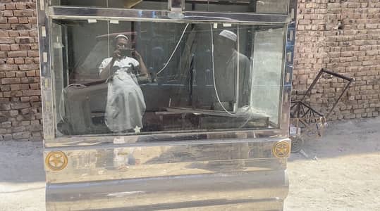 Steel burger shwarama and fries counter for sale