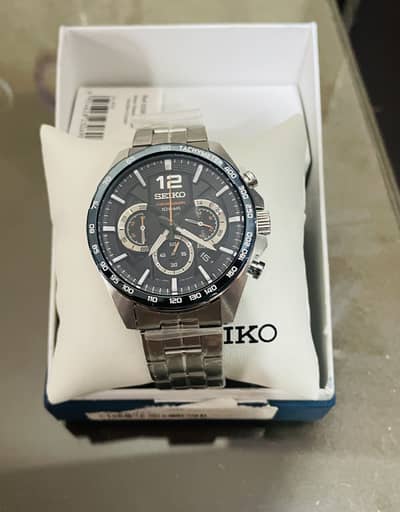 Seiko chronograph stainless steel watch
