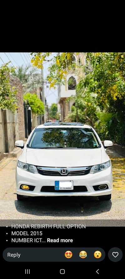 Honda Civic rebirth 2015 model