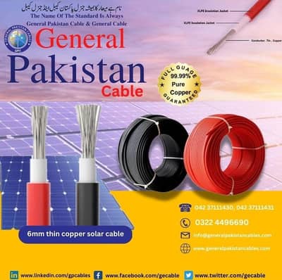 6 MM SINGLE CORE TIN COPPER XLPE PVC DC SOLAR CABLES 1500 VOLTS