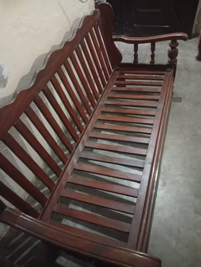 old woden sofa with 1+1