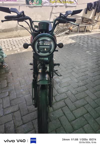 yamaha 125z fully modified bike big tyre installed