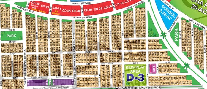1 Kanal Corner Plot For Sale Sector D In DHA MULTAN PHASE 1
