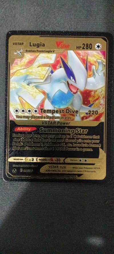 Lugia ( Vista ) Black Pokèmon Card