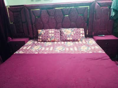 velvet frame Bed