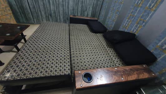 Stylish 2-in-1 Sofa Bed – Comfortable & Space Saving  3.