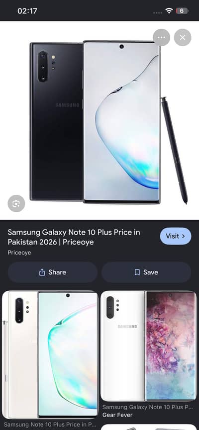 Samsung Mobile Note 10 Plus