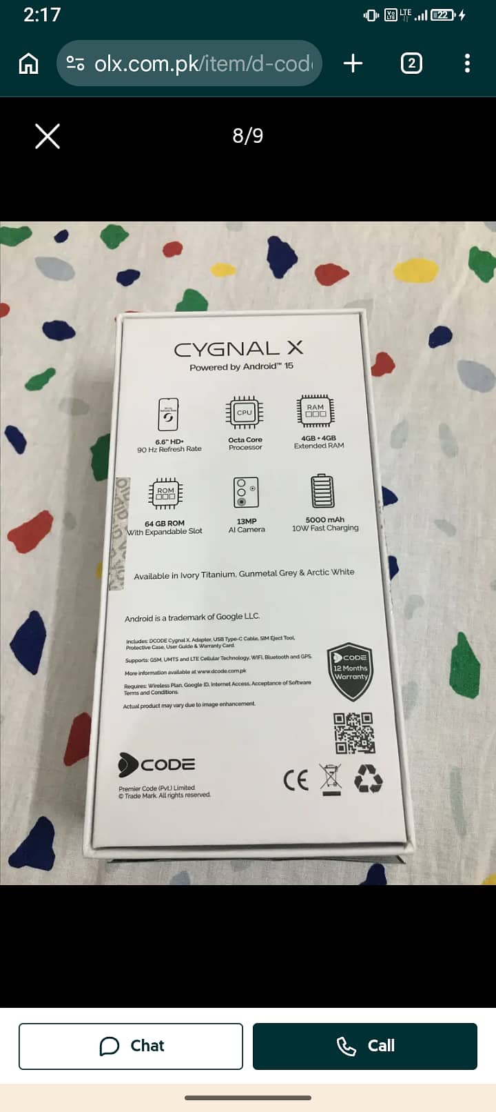 D code cygnal x 4