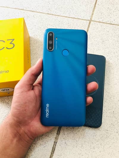 Realme C3 3/32gb with box approved like new