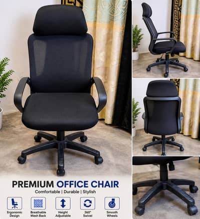 Premium Office Chair – Adjustable Height – Excellent Condition