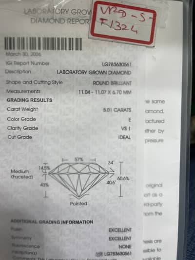 Lab Grown Diamond Available For Sale