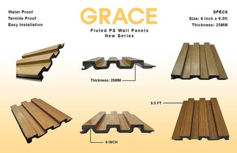 Wall paper-3D wallpaper-Wpc fluted panel-Pvc wall paper-Fancy ceiling