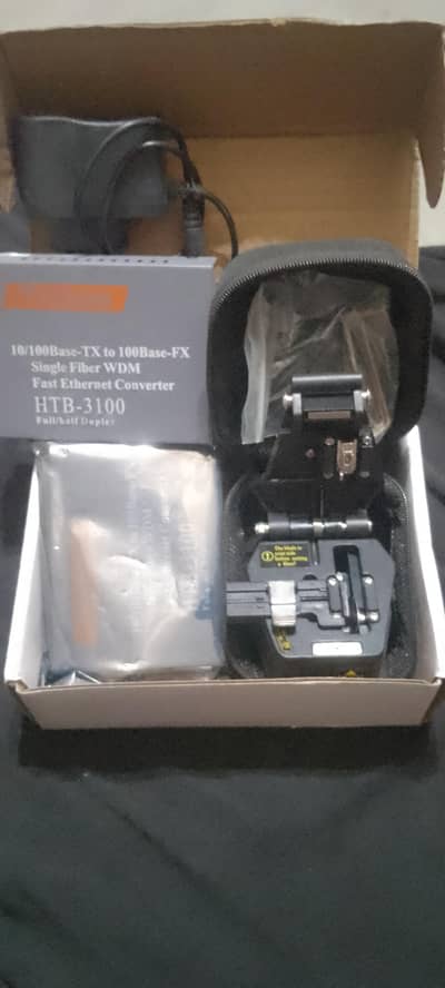Fiber Cleaver & Media Fiber Converter 100Base