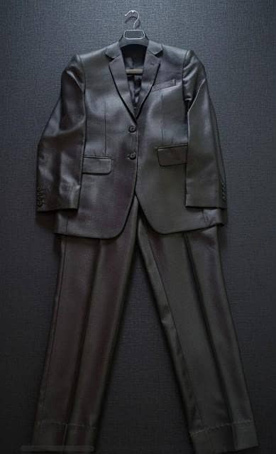 Custom-Made Black Formal Suit (Coat & Pant) – Excellent Condition