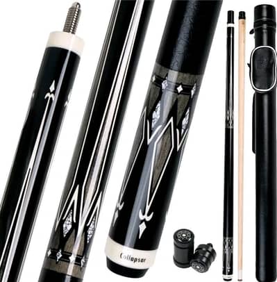Collapsar CA Pool Stick with 1X1 Hard Case,58" Maple Professional.