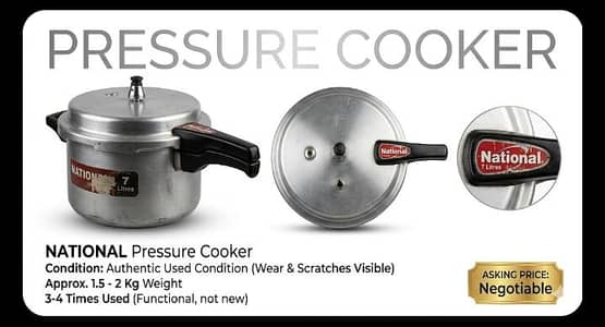 Pressure Cooker for Sale - 5 to 7 Liters Capacity