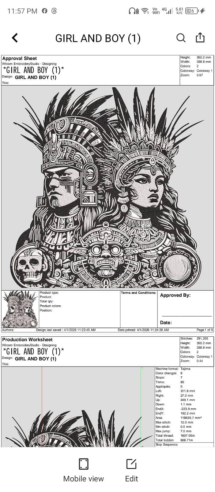 Digitizing Embroidery 2