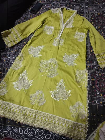 Sapphire 2pc (fully embroidered shirt+ Jacquard duppata)