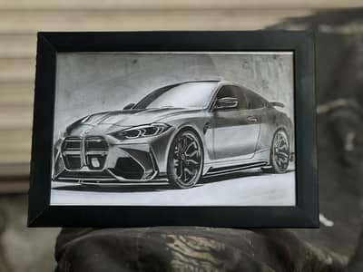 Handmade BMW M4 sketch