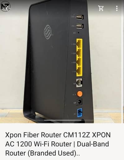China Mobile CM112Z XPON AC1200 Dual-Band Fiber Router