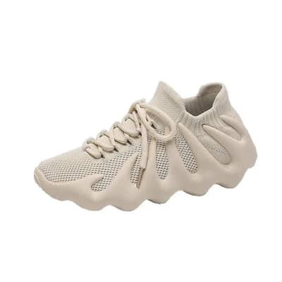 Women Grey Running Sneakers Lightweight Casual