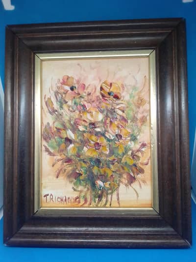 Brushstroke Floral Oil Painting