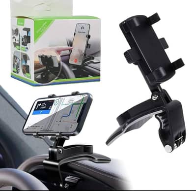 Dashboard Car Phone Holder ABS – 360° Rotatable Mobile Phone
