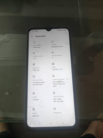 OPPO A16e with Complete box and charger