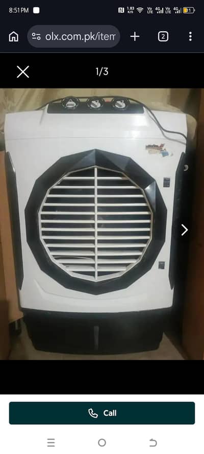 Big size air cooler in working and good condition