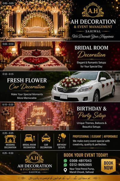 AH Decoration & Event Management Sahiwal