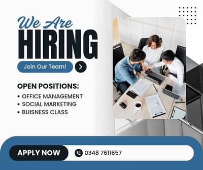 HIRING MALE AND FEMALE FRESHEIRS STUDENTS STAFF FOR ONLINE WORK