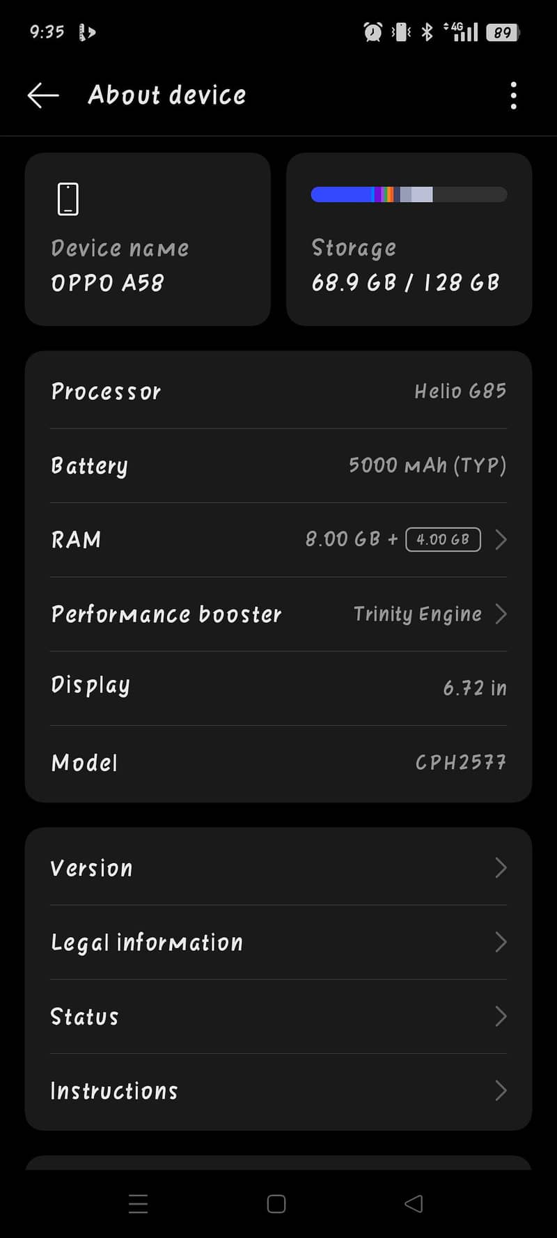 OPPO A58 1
