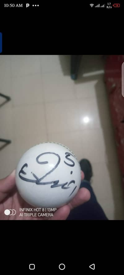 Original Muhammad amir sign ball / official sign ball /memorative ball