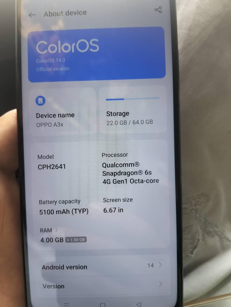 OPPO A3 8