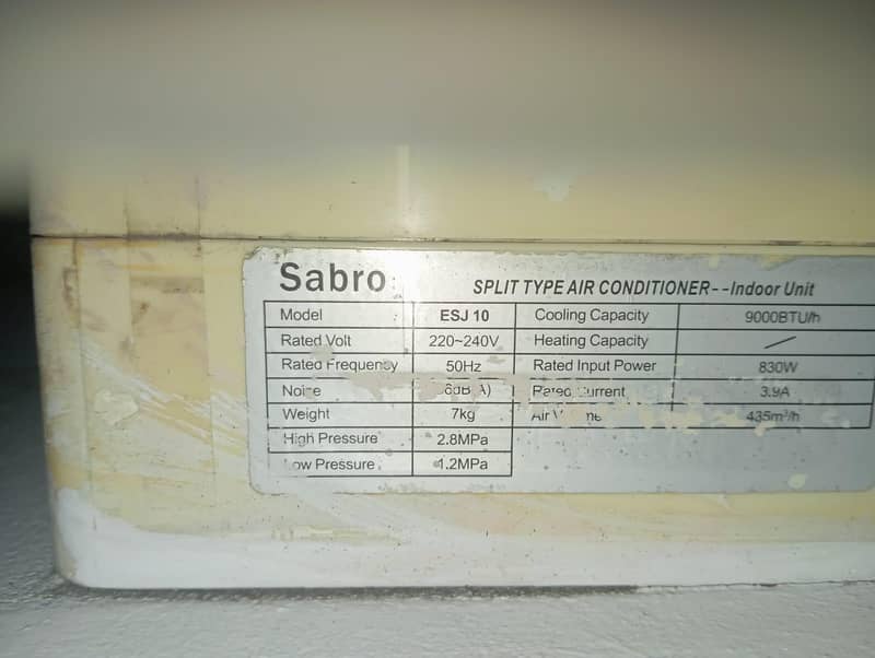 Sabro split air conditioner 1