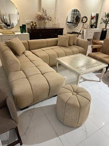 Bubble design l shape corner sofa /5 seater sofa /7 seater sofa sets