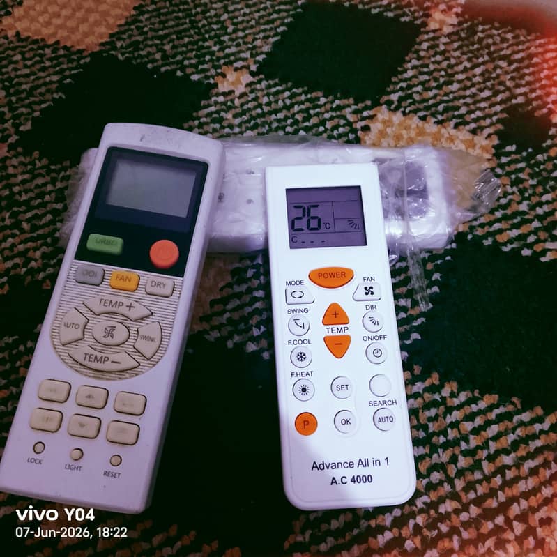 2 A,C remote 1