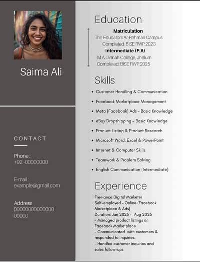 We Make Professional CV For you.