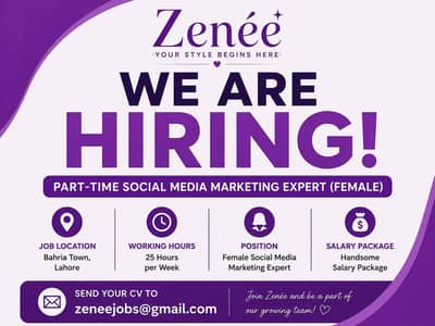 Part-time Social Media Marketing Expert (Female)