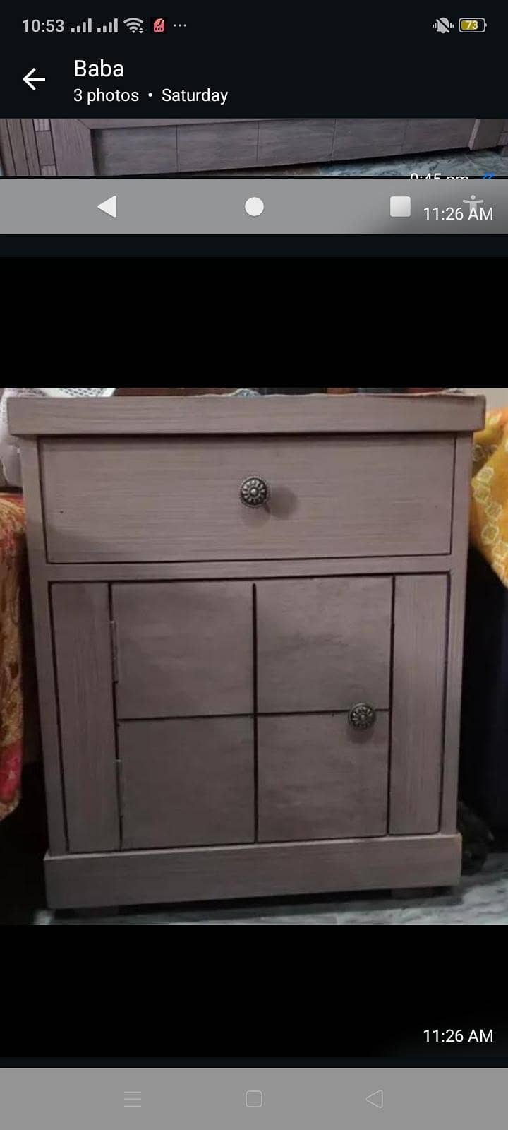 King size Bed with Two side Table 1