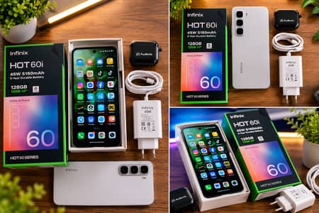  Infinix Hot 60i 128GB 6GB RAM | 120Hz Display | 50MP Camera | Like