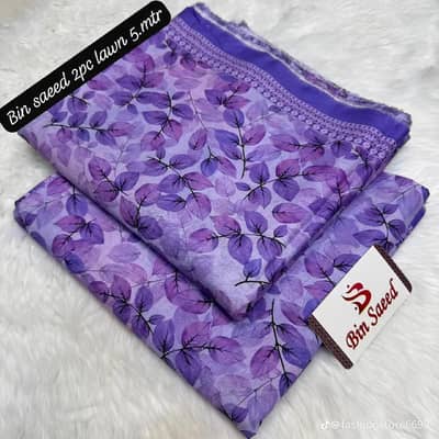 bin saeed 3 pce unstitched dress