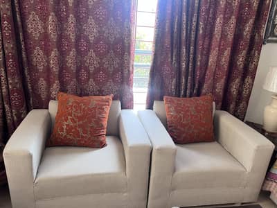Offwhite 5 seater sofa