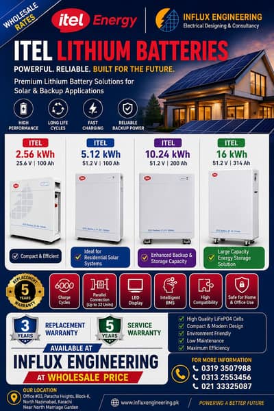 Premium Lithium Batteries for Reliable Backup.